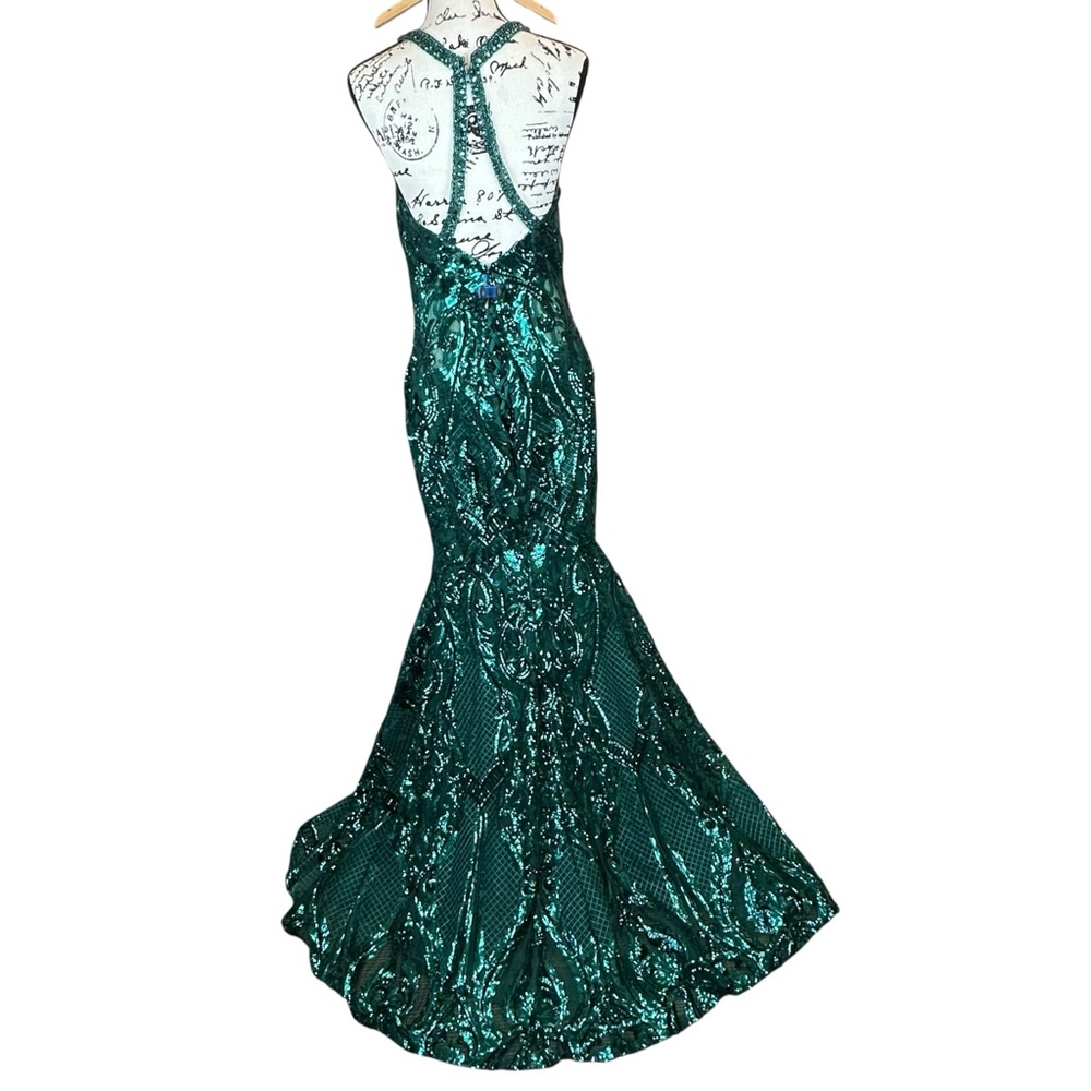 morilee madeline gardner formal prom green dress size 18 - Picture 10 of 15